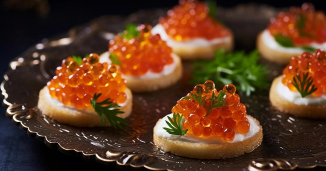 eggs of fish caviar