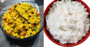 glycemic index of poha vs rice